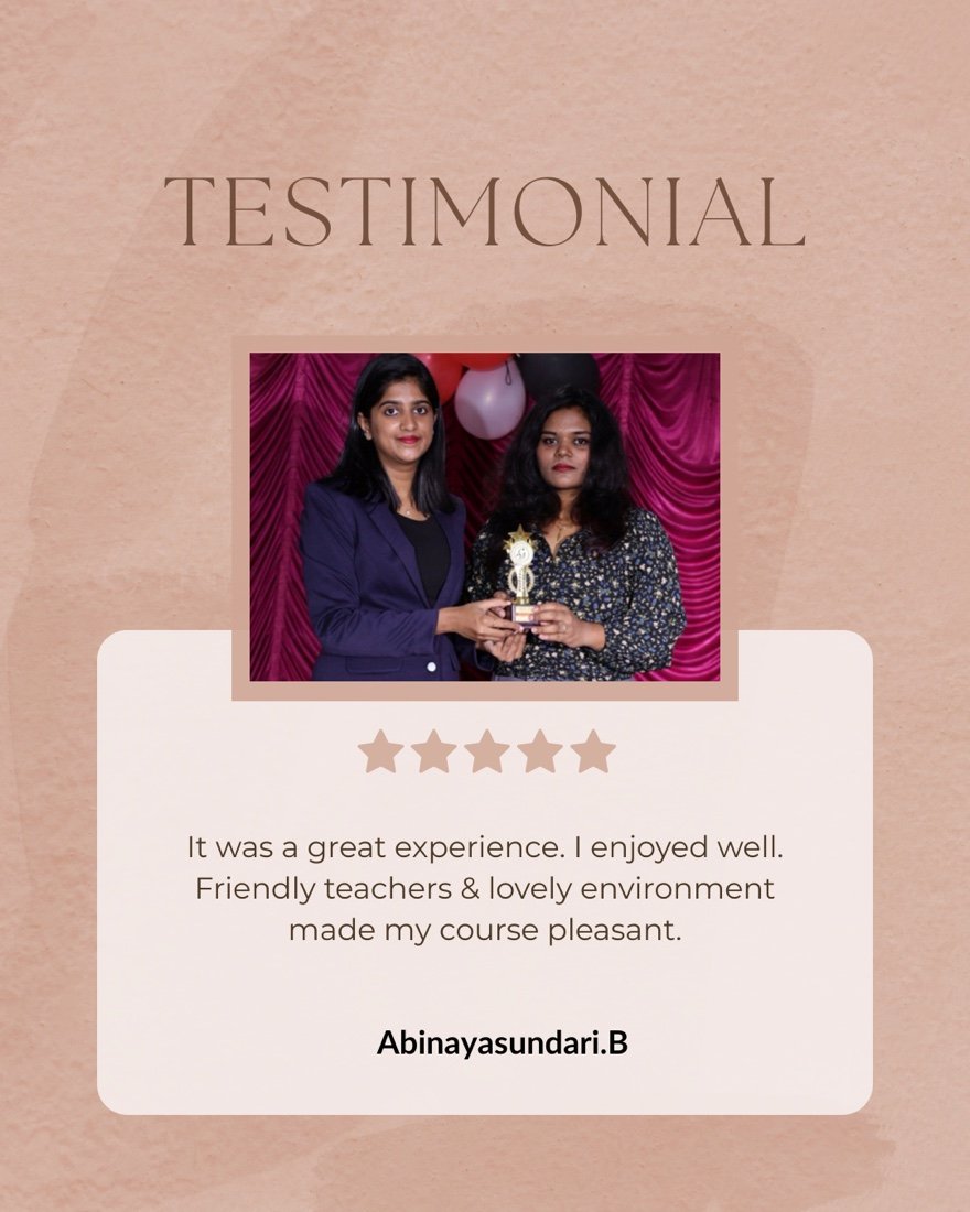 Student feedback for Glamspot Academy